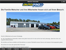 Tablet Screenshot of metscher-automobile.de